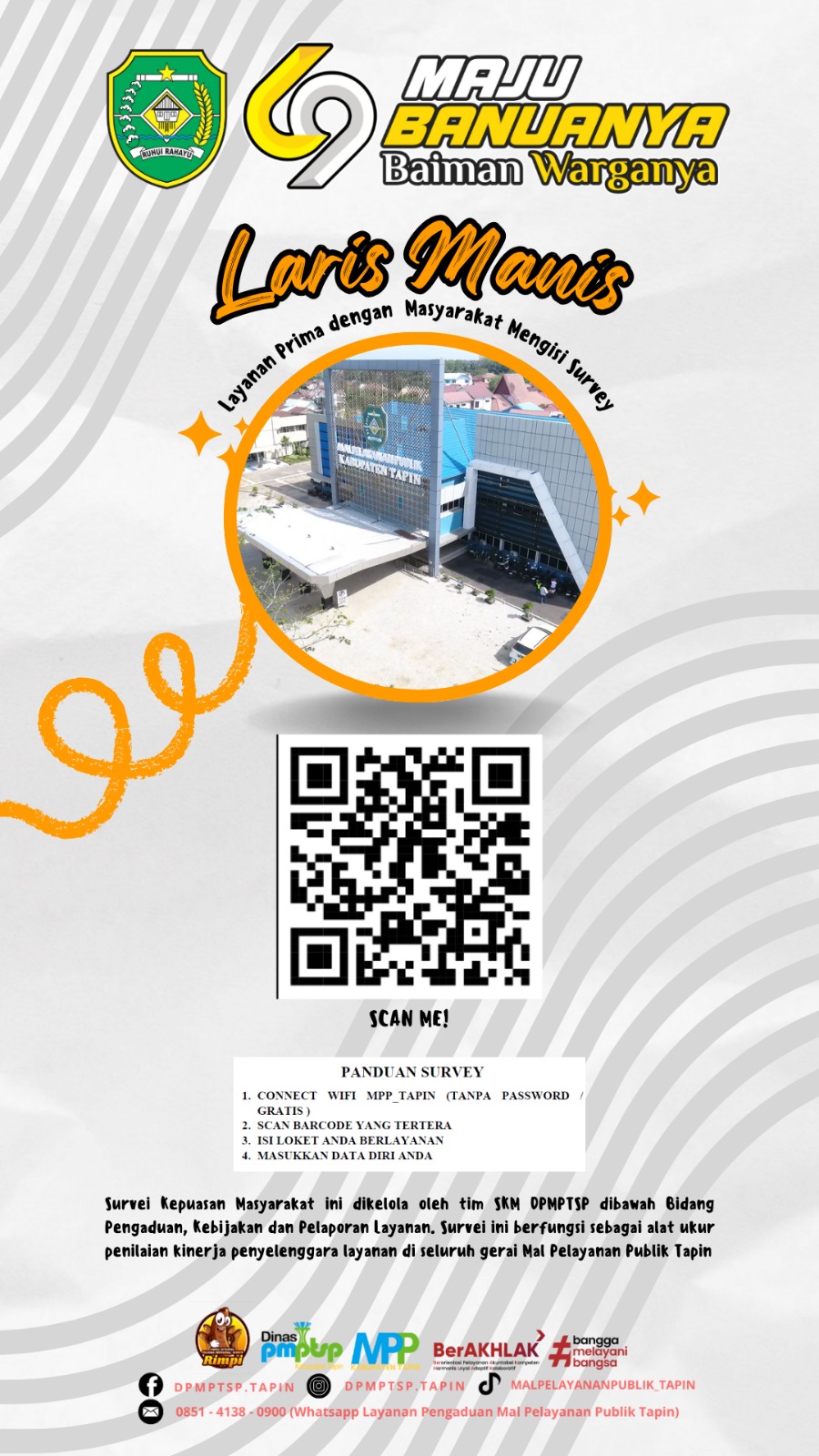 Barcode LARIS MANIS (Layanan Prima Dengan Masyarakat Mengisi Survey)