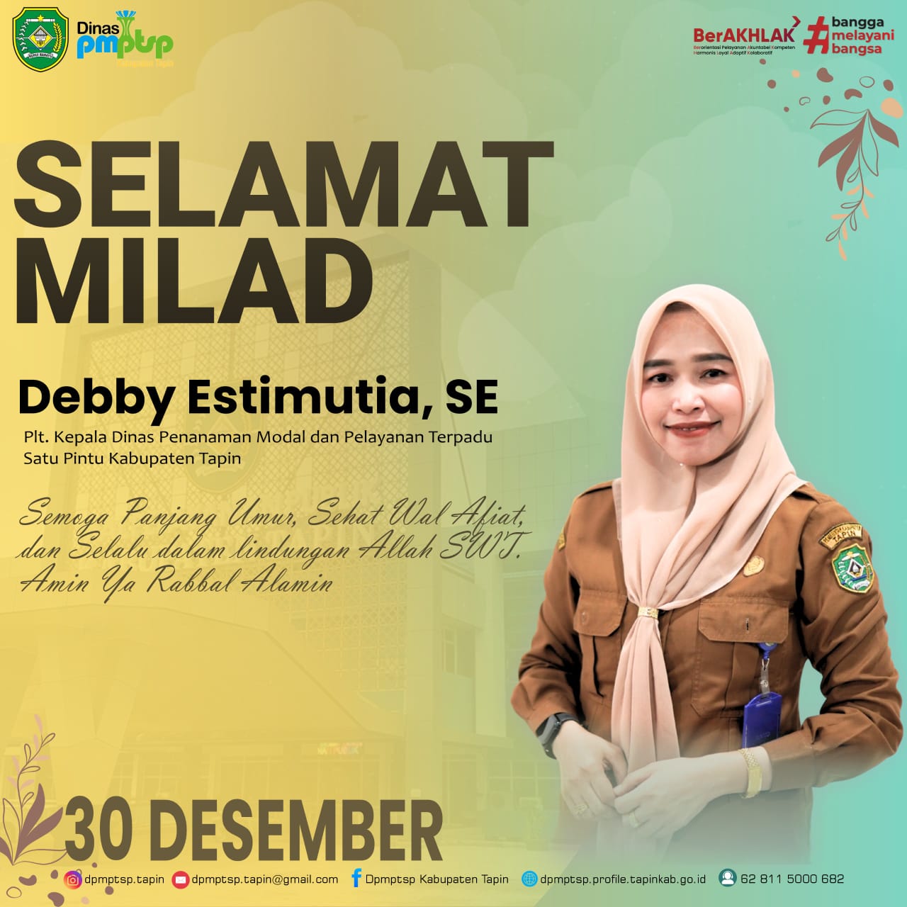 ULANG TAHUN PLT KADIS PMPTSP TAPIN