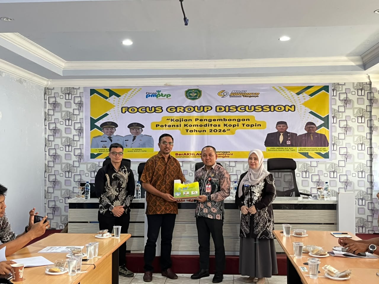Dorong Komoditas Lokal Berdaya Saing, DPMPTSP Kabupaten Tapin Gelar FGD Kajian Pengembangan Potensi Kopi Tapin