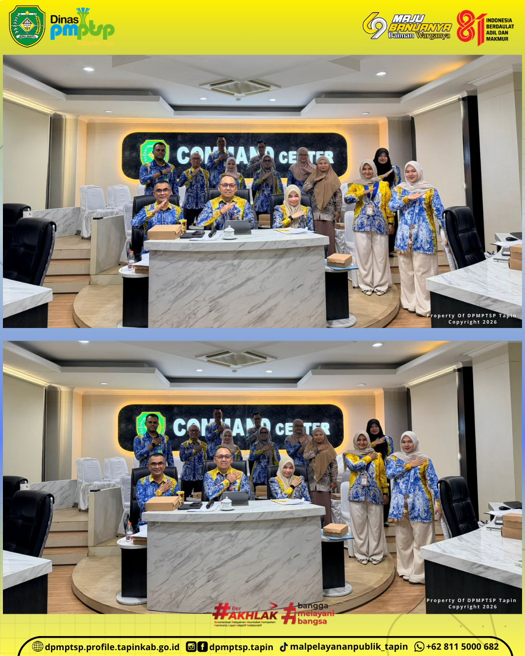 DPMPTSP Kabupaten Tapin Ikuti Evaluasi Kinerja Mal Pelayanan Publik Tahun 2026