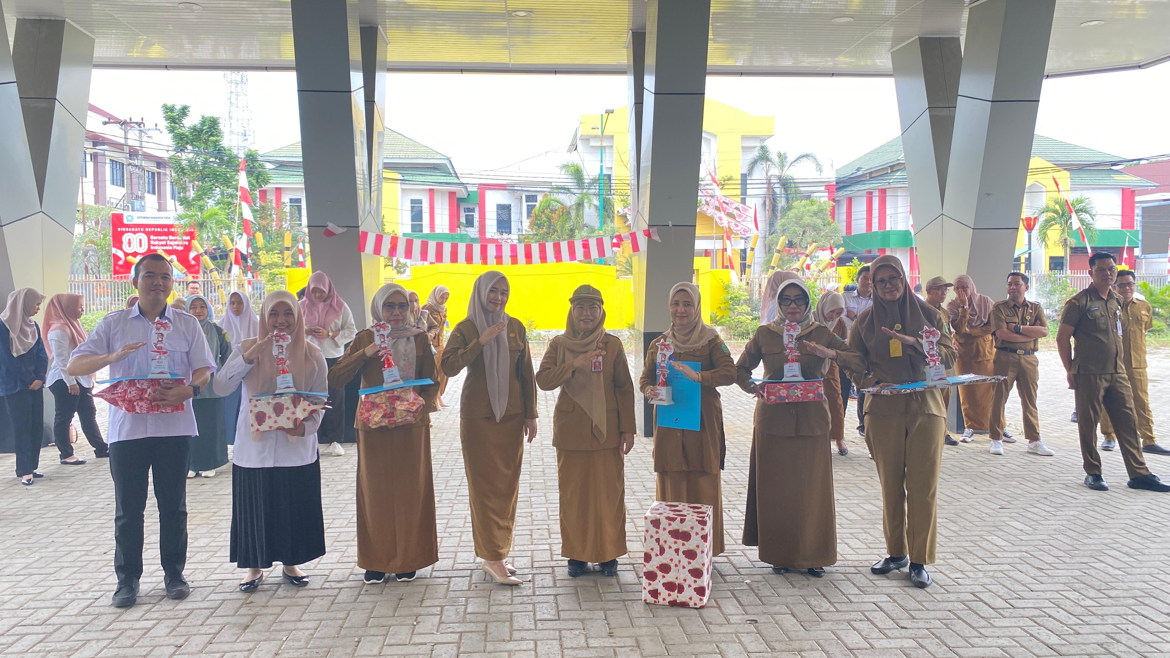 Pemenang Lomba dekorasi Ruangan Bertema HUT RI Ke-80